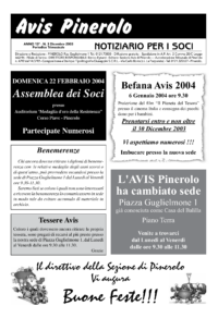 Notiziario Soci Dicembre 2003