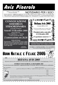 Notiziario Soci Dicembre 2004