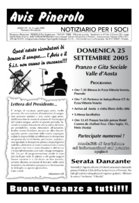 Notiziario Soci Luglio 2005