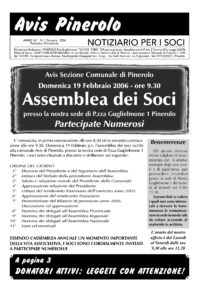 Notiziario Soci Gennaio 2006