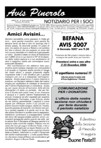 Notiziario Soci Dicembre 2006