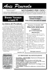 Notiziario Soci Luglio 2007