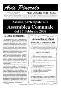 Notiziario Soci Gennaio 2008