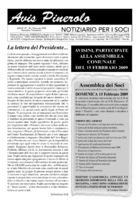 Notiziario Soci Gennaio 2009