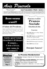Notiziario Soci Luglio 2009