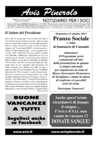 Notiziario Soci Settembre 2013