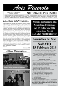 Notiziario Soci Gennaio 2014