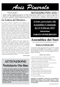 Notiziario Soci Gennaio 2015