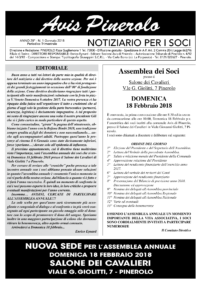Notiziario Soci Gennaio 2018