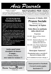 Notiziario Soci Luglio 2018